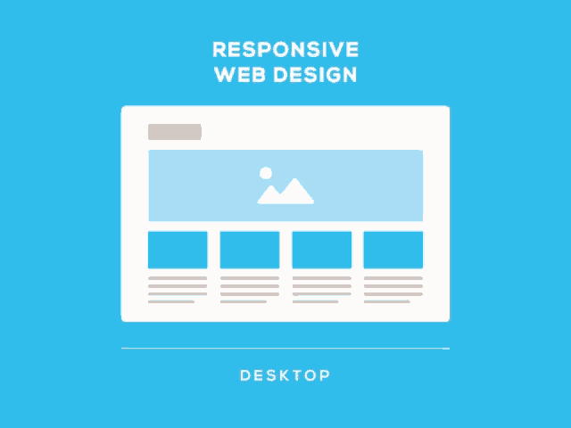Responsive Web Design Gif Blue